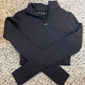 Balance Athletica Cropped Refine Quarter Zip- Midnight